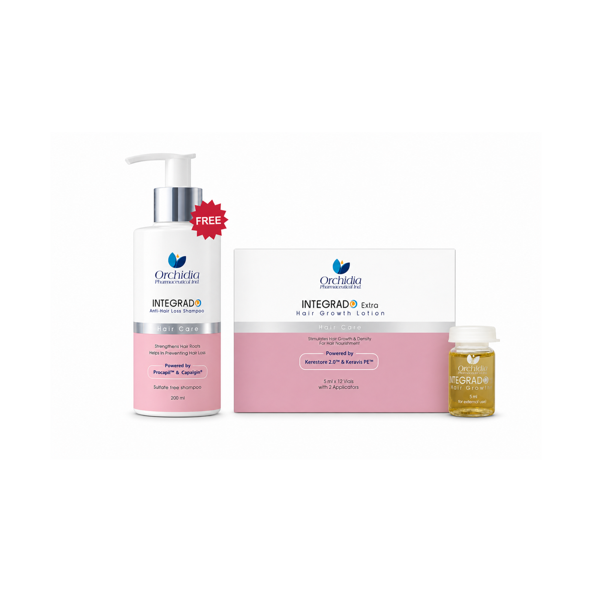 Integrado Hair Growth Ampoules + FREE Anti-Hair Loss Shampoo